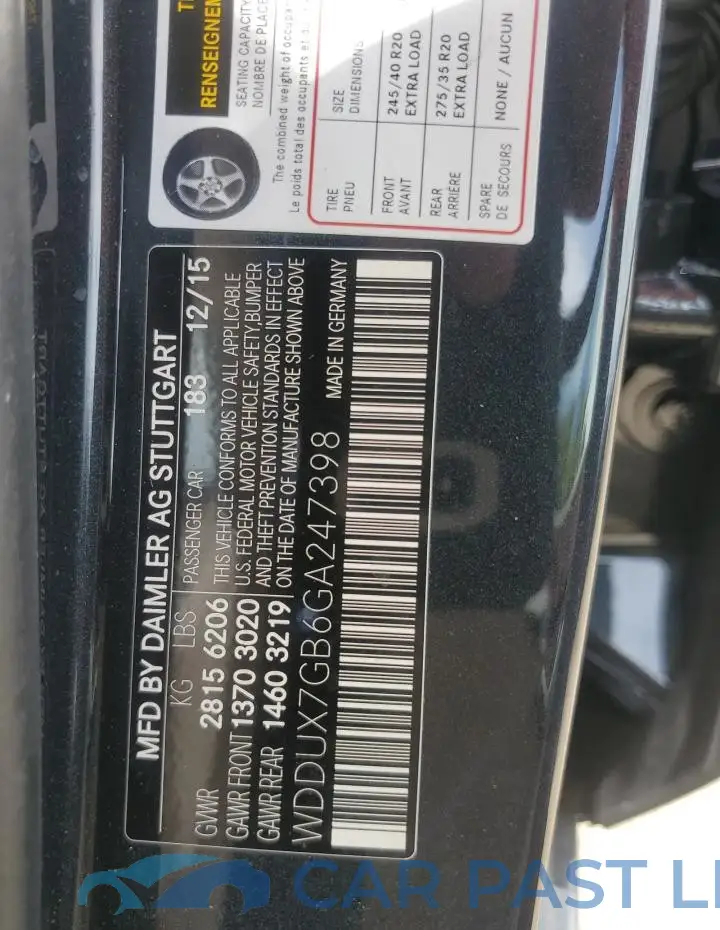 WDDUX7GB6GA247398# 12
