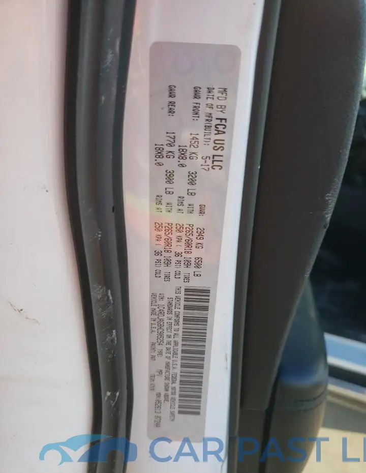 1C4RDJAG8HC905254# 12
