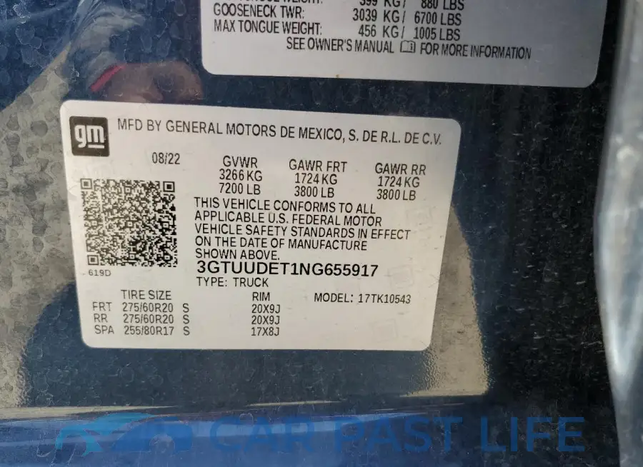 3GTUUDET1NG655917# 12