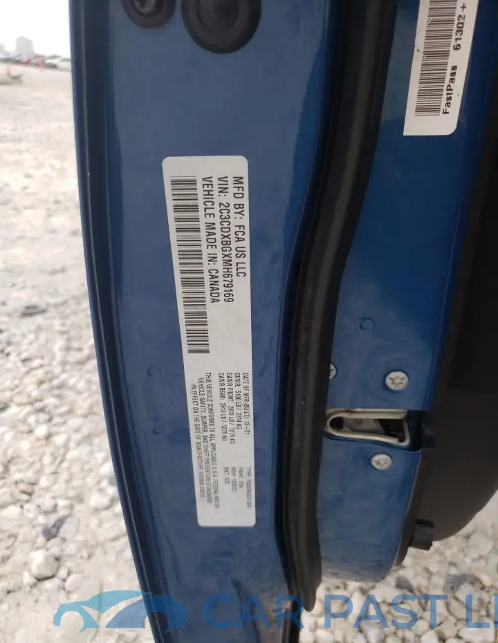 2C3CDXBGXMH679169# 12