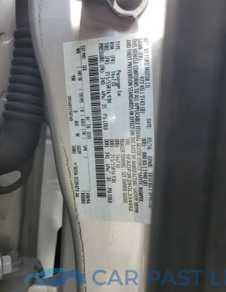 1FADP3K29GL334992# 12