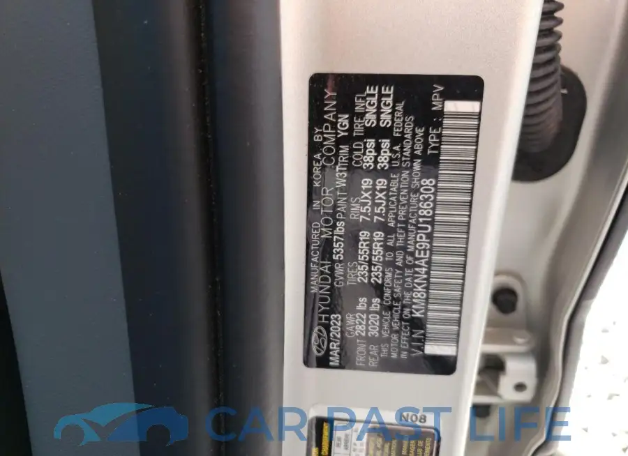KM8KN4AE9PU186308# 12