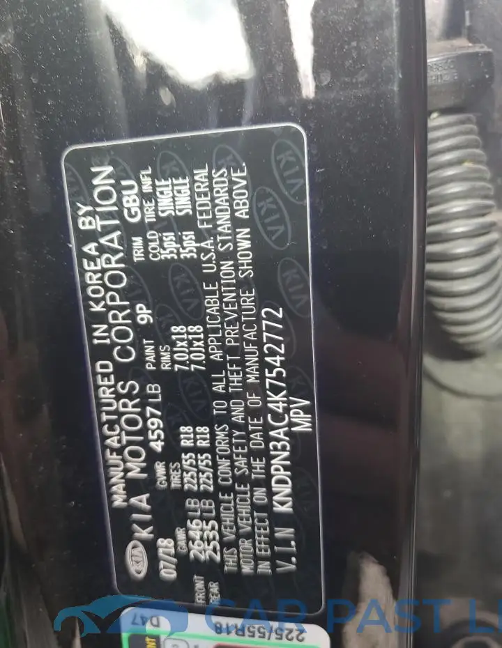 KNDPN3AC4K7542772# 12