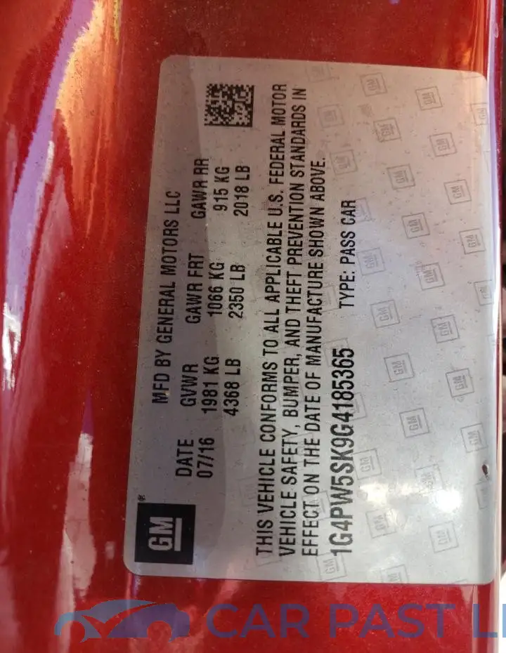 1G4PW5SK9G4185365# 12