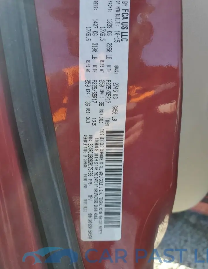 2C4RC1BG9GR173756# 13