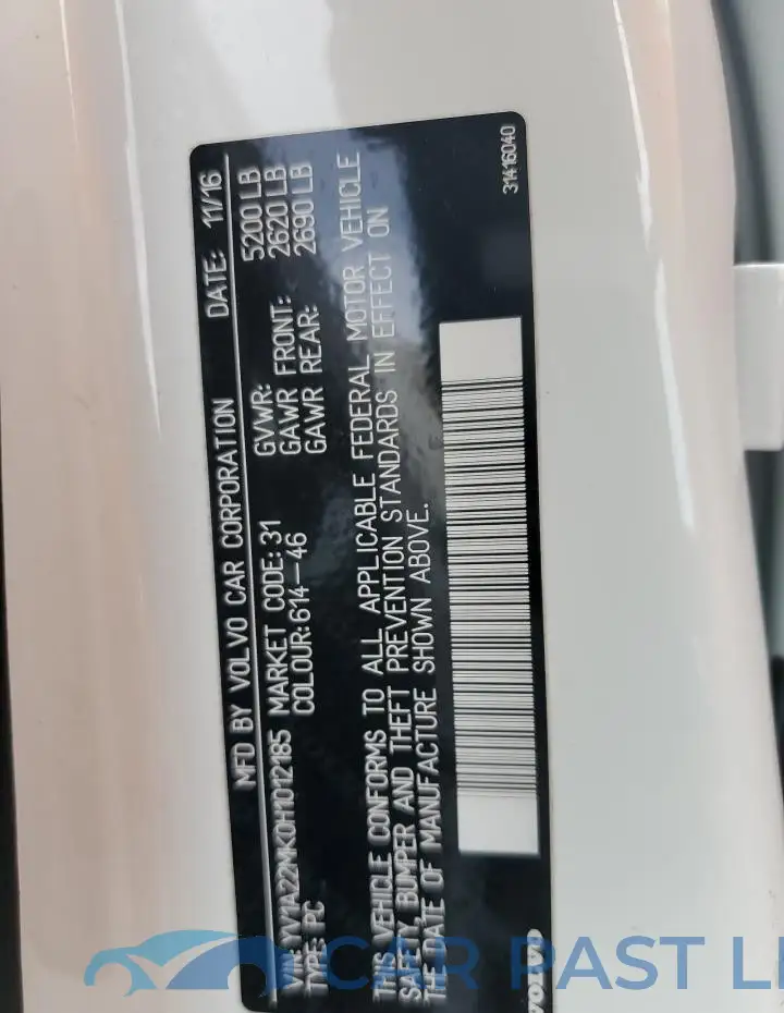 YV1A22MK0H1012185# 12