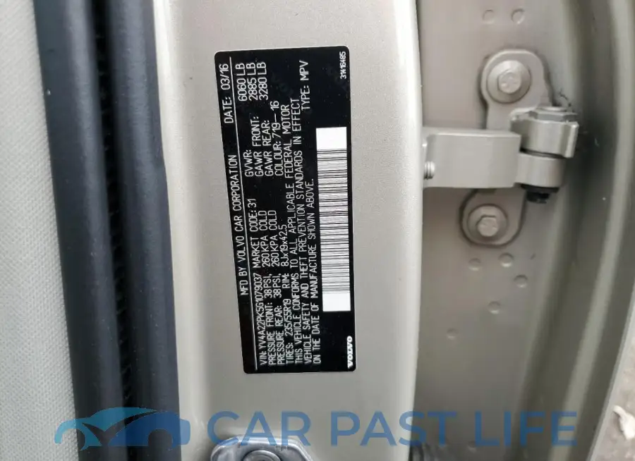 YV4A22PK5G1079037# 13