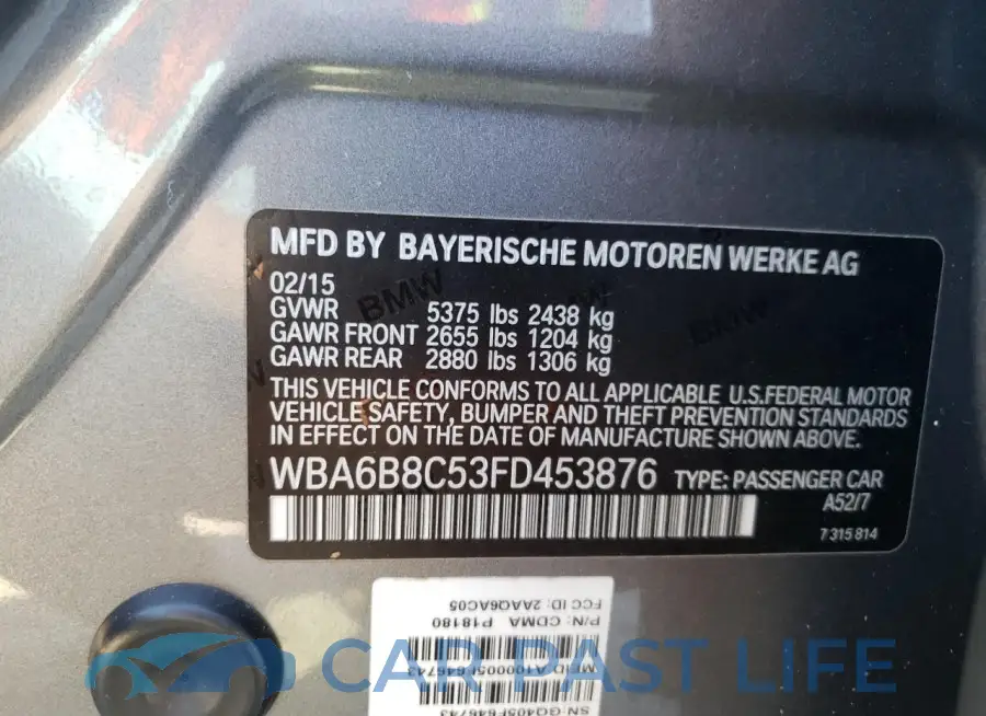 WBA6B8C53FD453876# 12