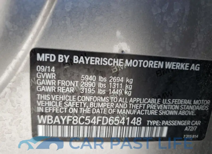 WBAYF8C54FD654148# 12