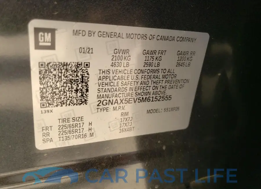 2GNAX5EV5M6152555# 12