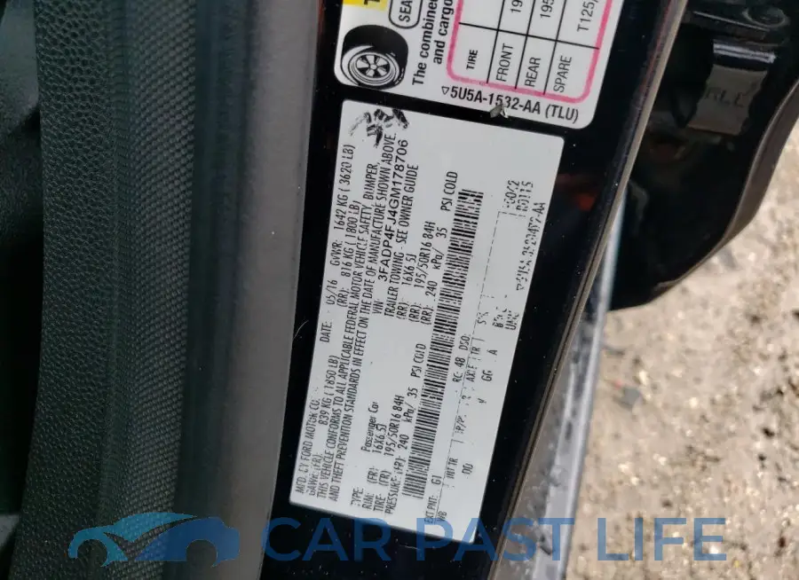 3FADP4FJ4GM178706# 12