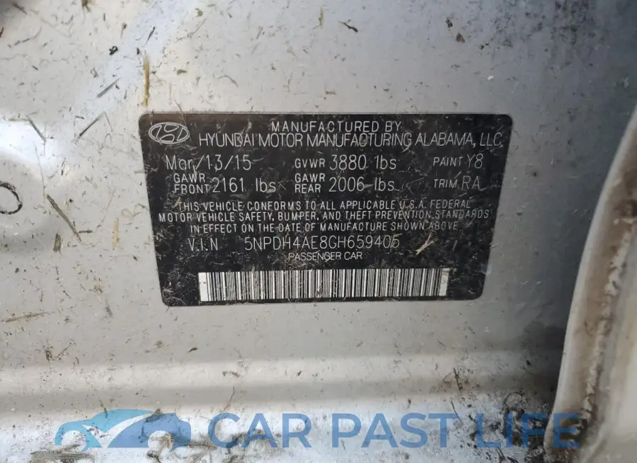 5NPDH4AE8GH659405# 12