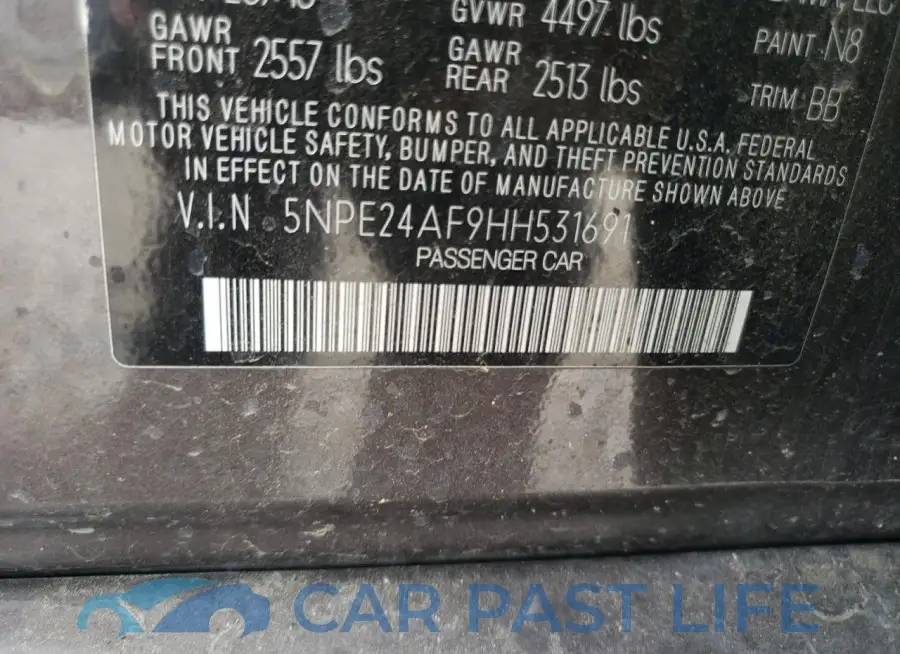 5NPE24AF9HH531691# 12