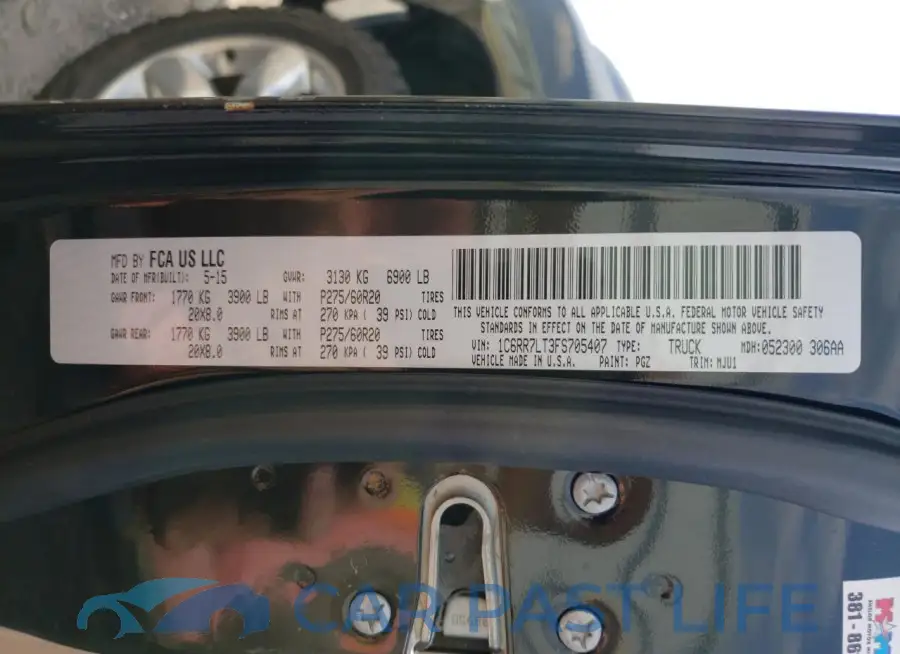 1C6RR7LT3FS705407# 12