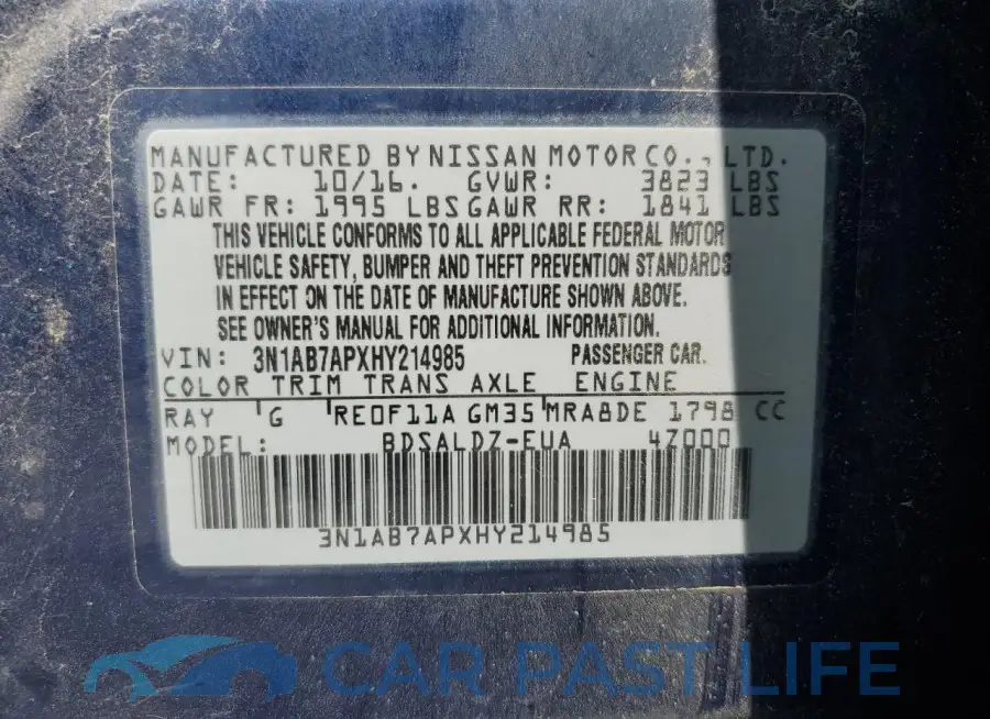 3N1AB7APXHY214985# 12