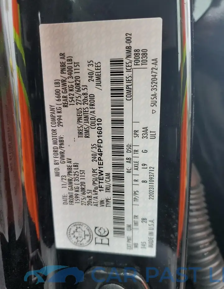 1FTEW1EP4PFD16010# 12