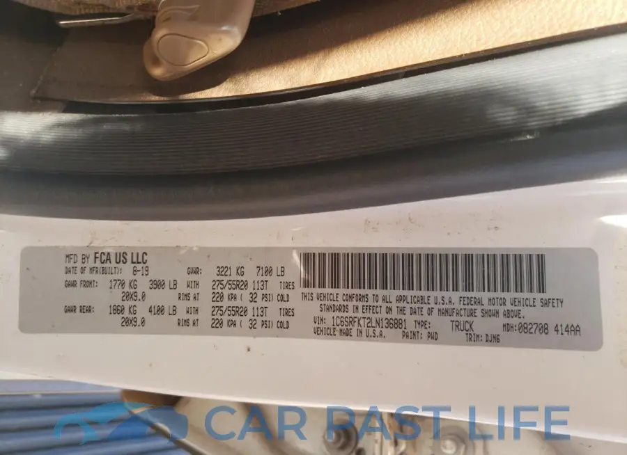 1C6SRFKT2LN136881# 12