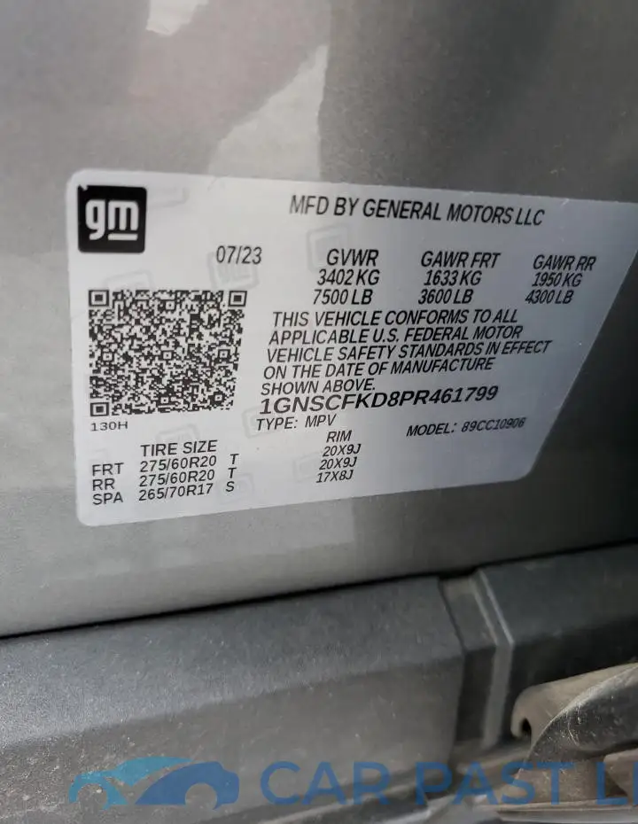 1GNSCFKD8PR461799# 13