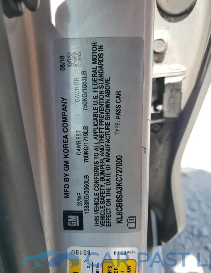 KL8CB6SA3KC727000# 12