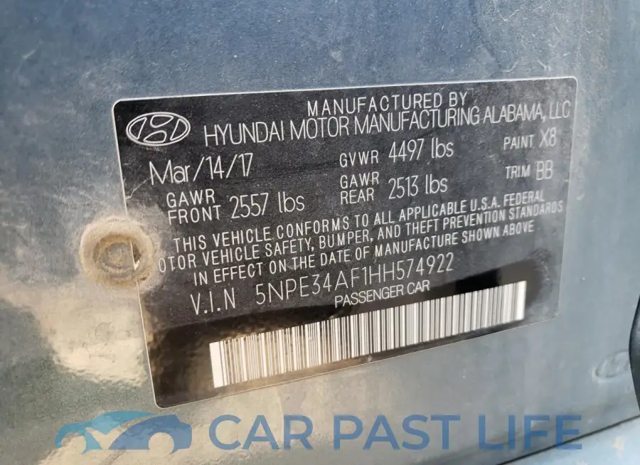 5NPE34AF1HH574922# 12
