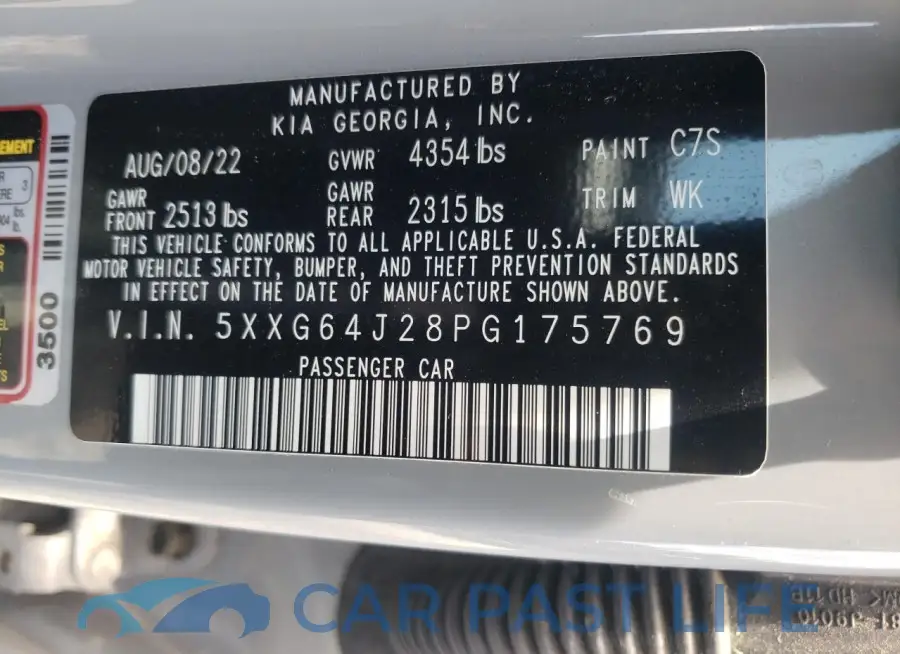 5XXG64J28PG175769# 12