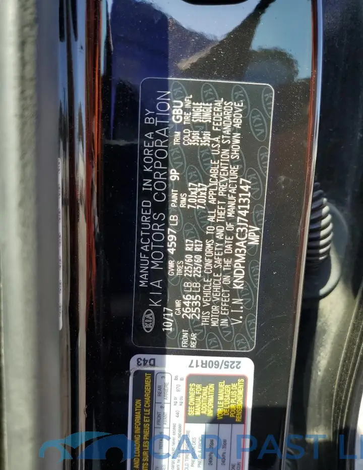KNDPM3AC3J7413147# 13