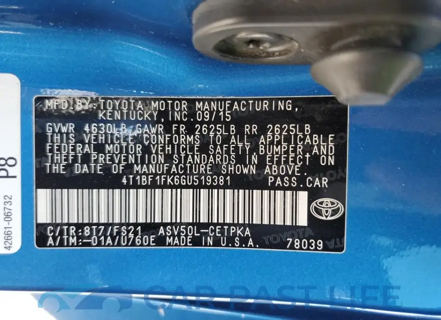 4T1BF1FK6GU519381# 13