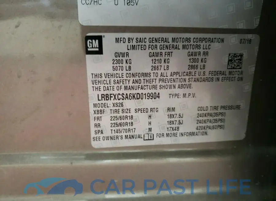 LRBFXCSA6KD019904# 14