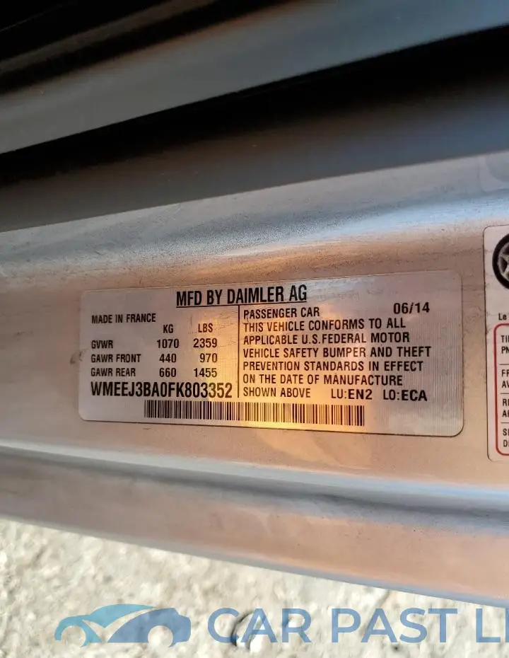 WMEEJ3BA0FK803352# 12