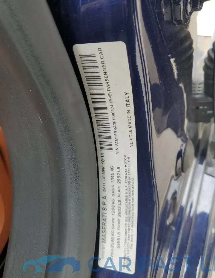 ZAM56RRA3F1140174# 12