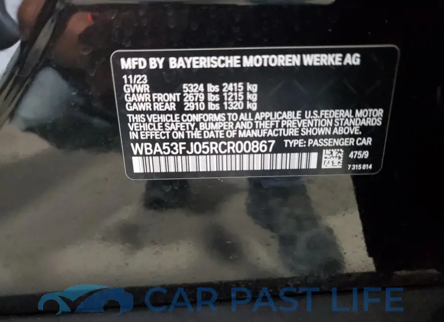 WBA53FJ05RCR00867# 12