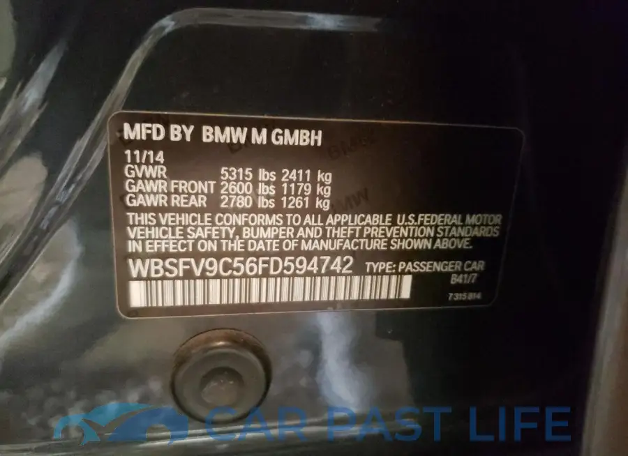 WBSFV9C56FD594742# 12