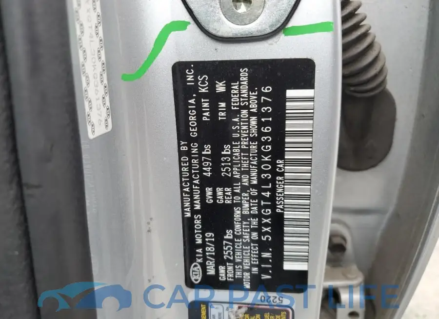 5XXGT4L30KG361376# 12