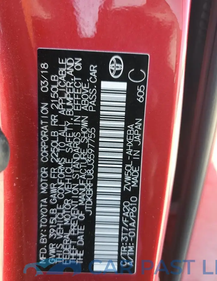 JTDKBRFU8J3597755# 12