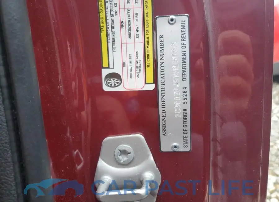 2C3CDZFJ9NH164893# 12