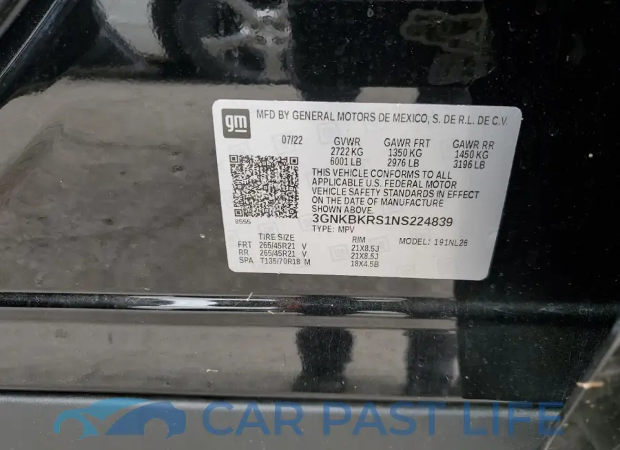 3GNKBKRS1NS224839# 13