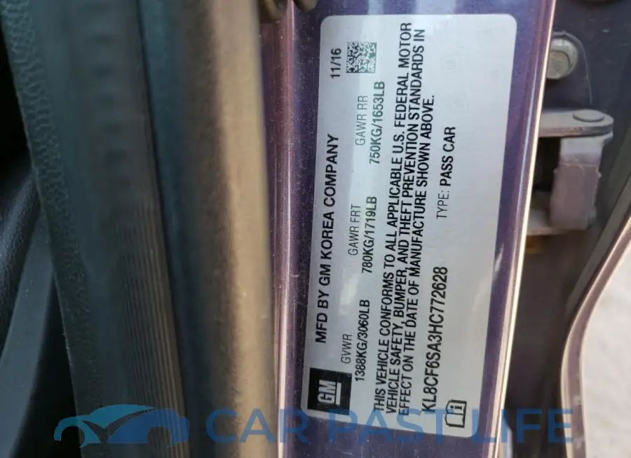 KL8CF6SA3HC772628# 12
