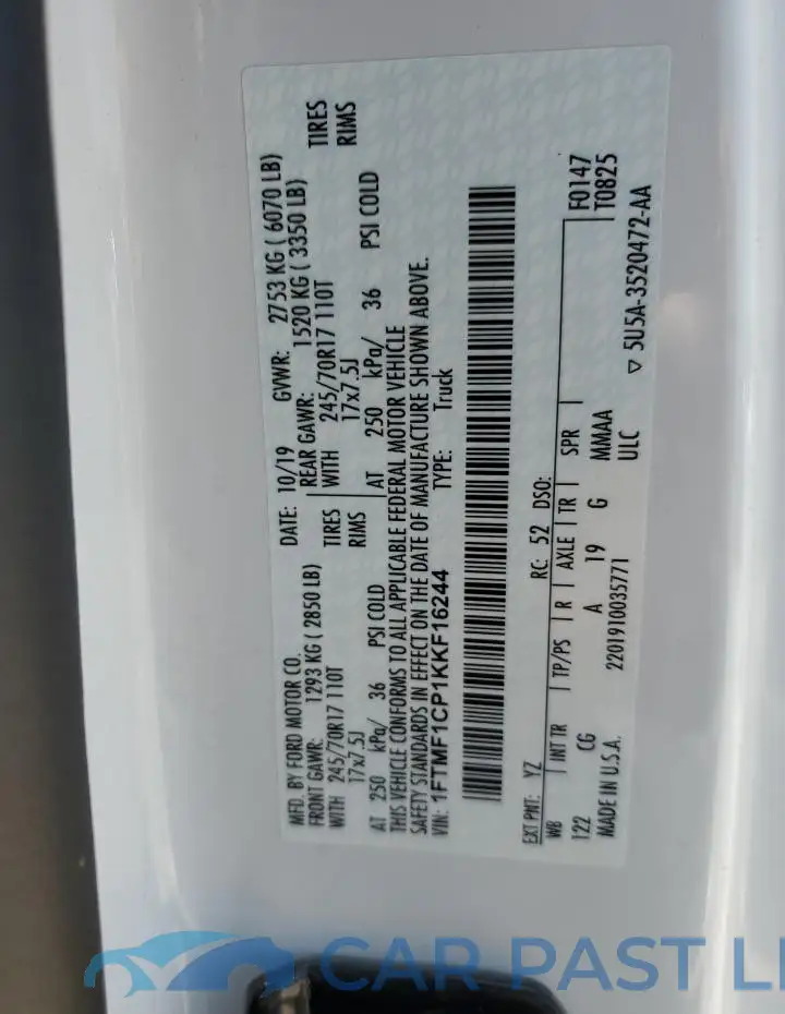 1FTMF1CP1KKF16244# 12