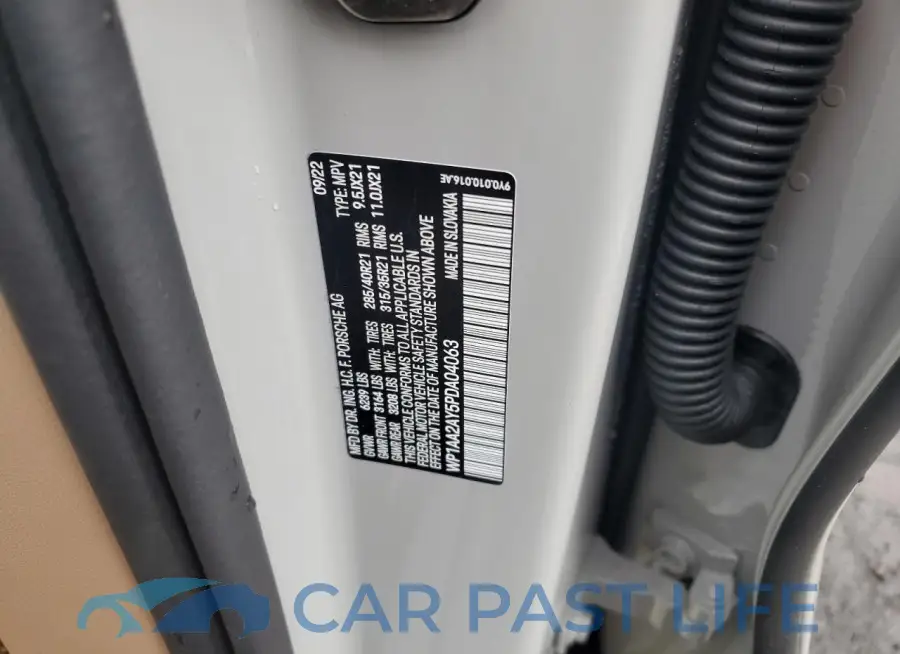 WP1AA2AY5PDA04063# 12