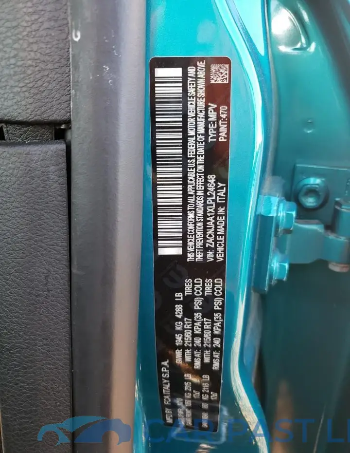 ZACNJAA1XLPL24648# 14