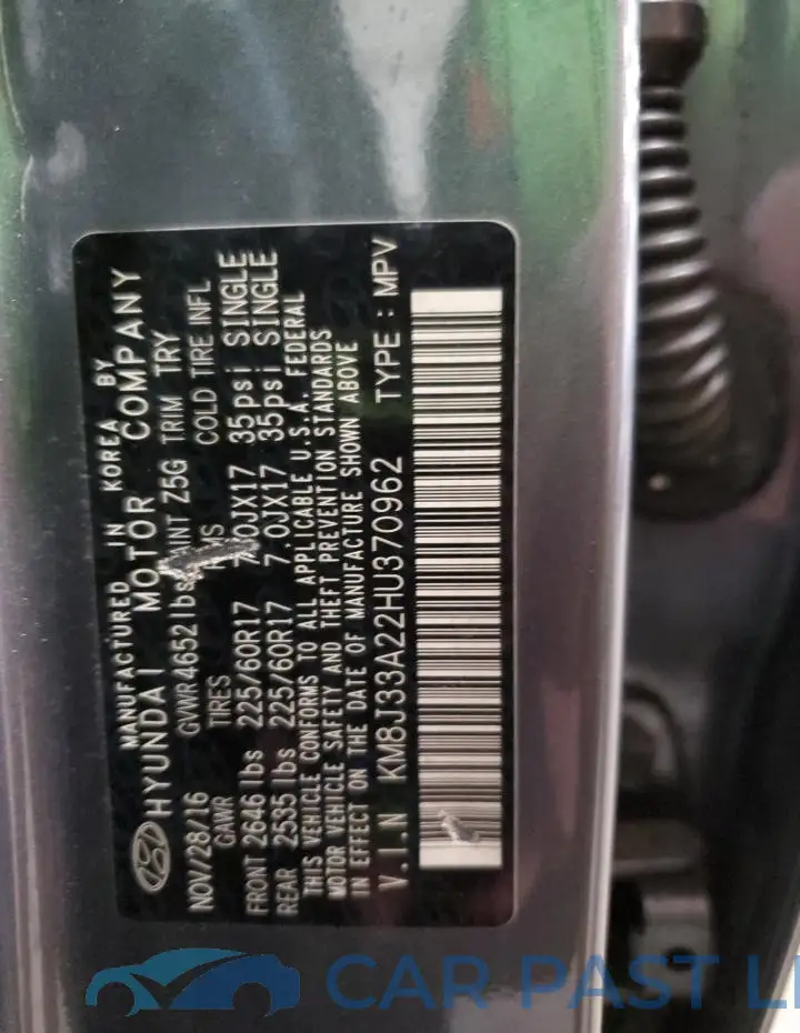 KM8J33A22HU370962# 13