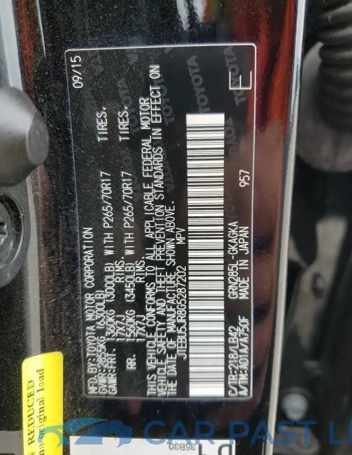 JTEBU5JR8G5287202# 13