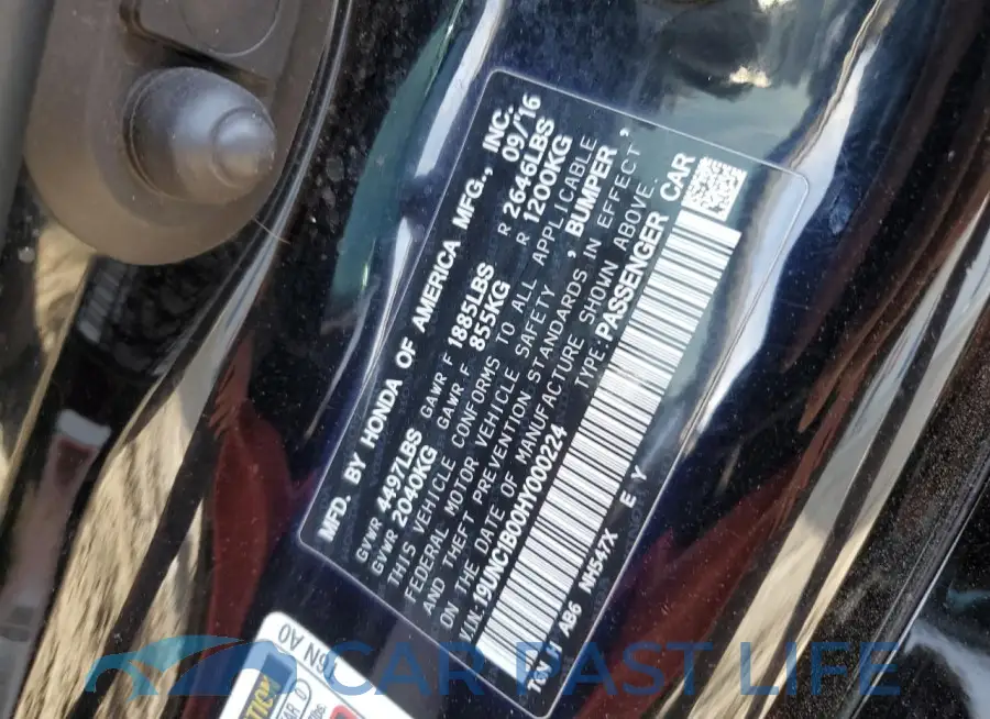 19UNC1B00HY000224# 12