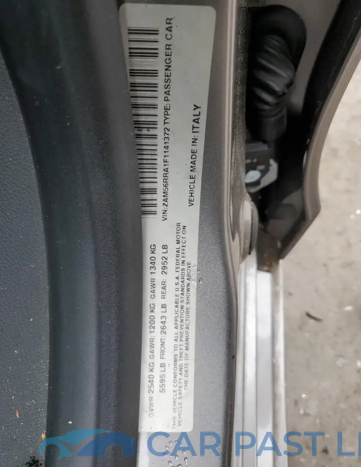 ZAM56RRA1F1141372# 12