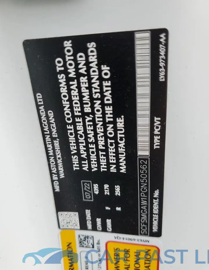 SCFSMGAW1PGN50562# 13