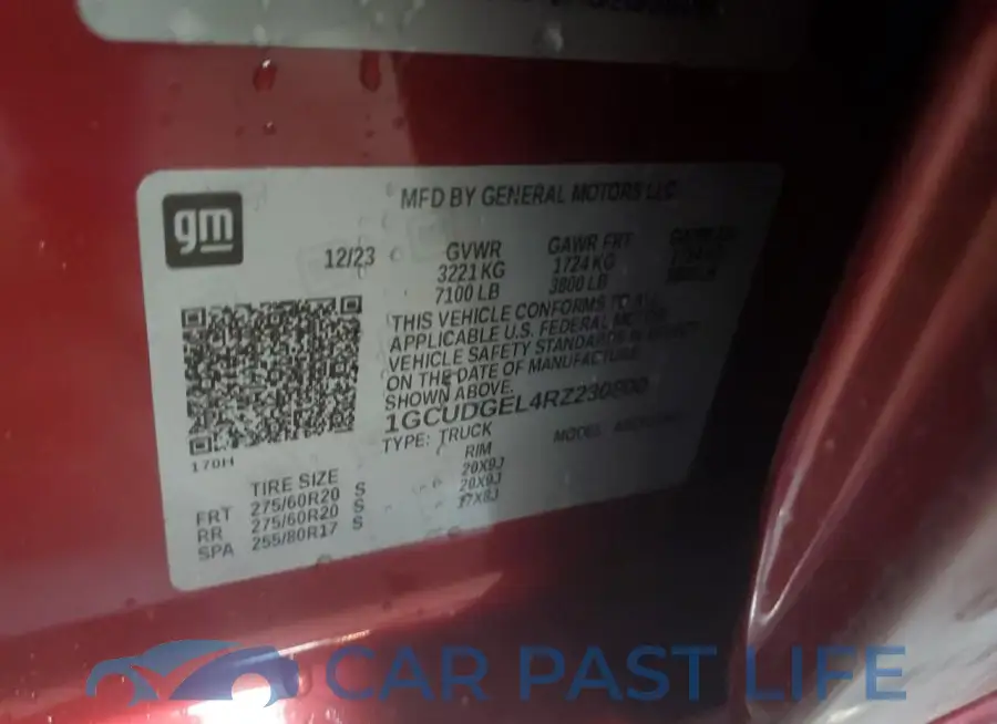 1GCUDGEL4RZ230800# 12
