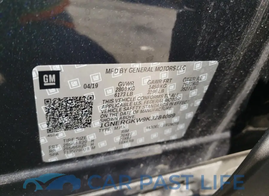 1GNERGKW9KJ284089# 14
