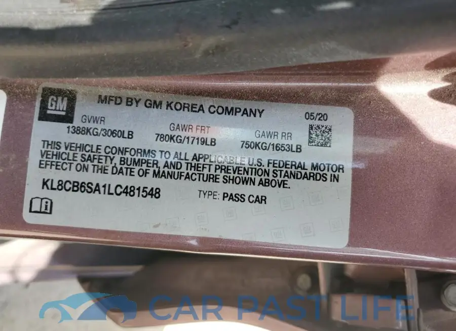 KL8CB6SA1LC481548# 12