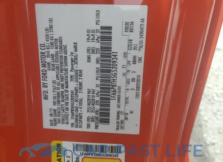 1FA6P8TH5G5209341# 13