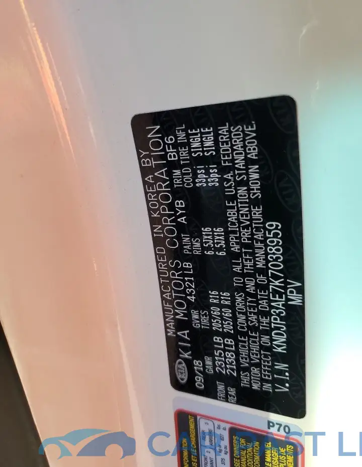 KNDJP3AE7K7038959# 13